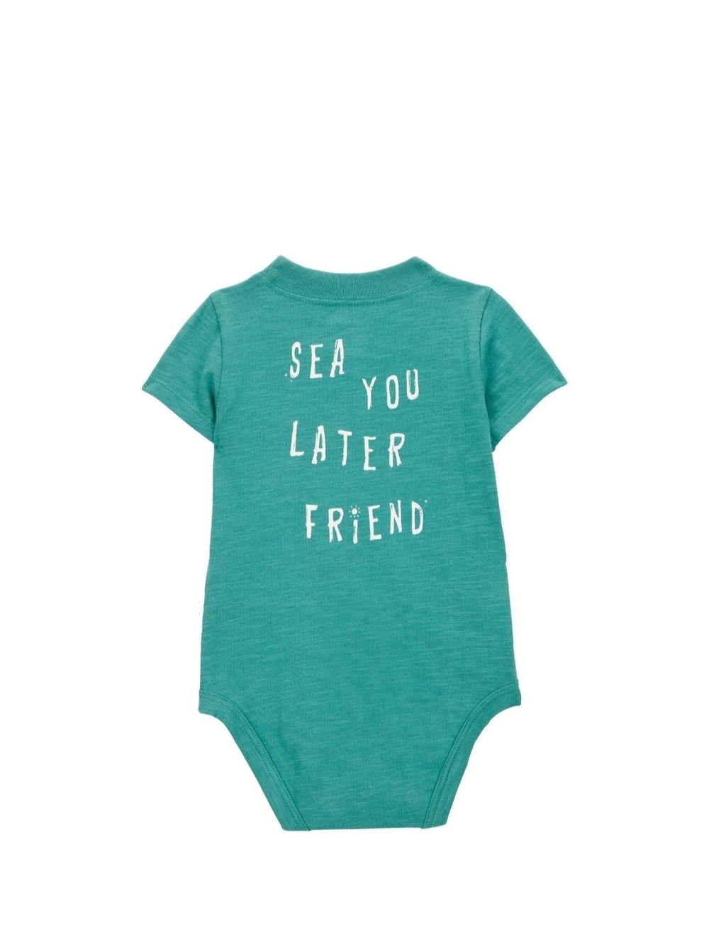 🌻 NWT Carter's Baby Boy Sea You Later Friend Teal Bodysuit - 24M